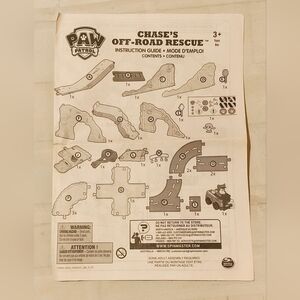 PAW Patrol Chase's Off-Road Rescue Instructions